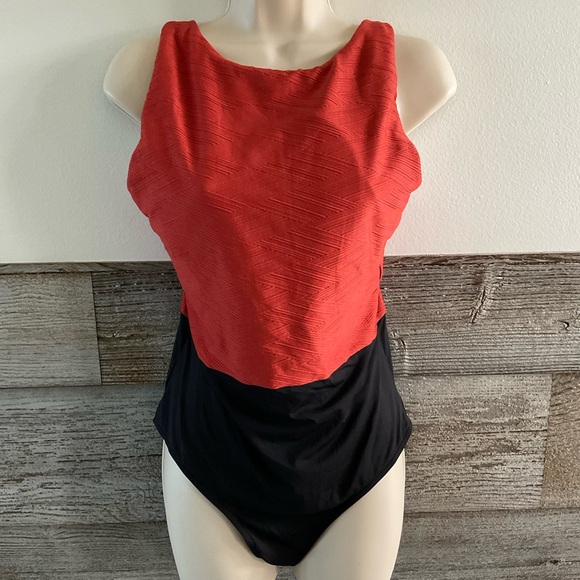 Sea Level one piece swimsuit - Tuscan Sun Size US 10 NWT - Picture 3 of 11